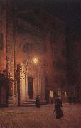 Aleksander Gierymski, Street at night